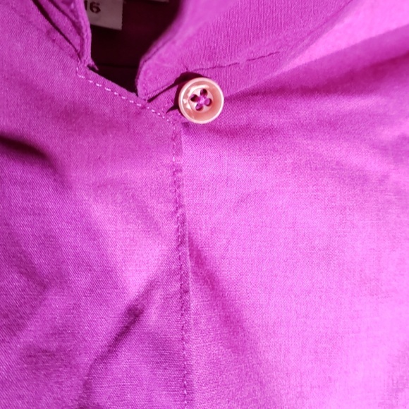 Picket and Post Purple Button Down Shirt Top 16 - Picture 5 of 8